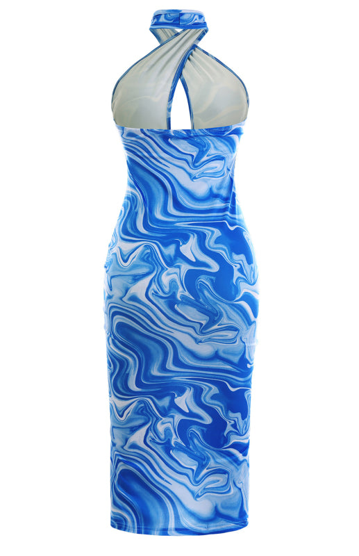 Ladies Spring Summer Fashion Sexy Backless Halter Dress - THE QUEEN RUNWAY