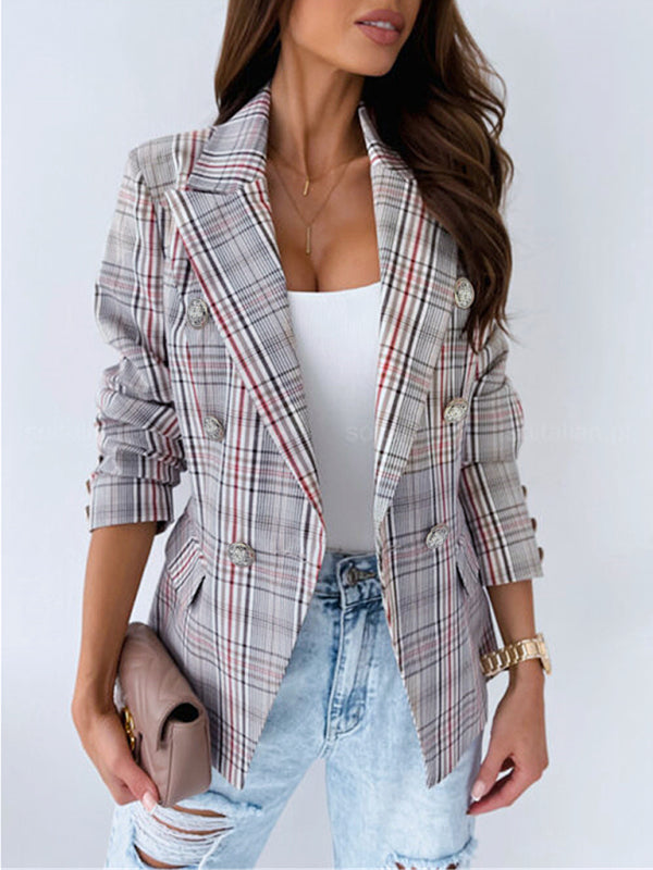 Long Sleeve Fashion Printed Suit Coat - THE QUEEN RUNWAY