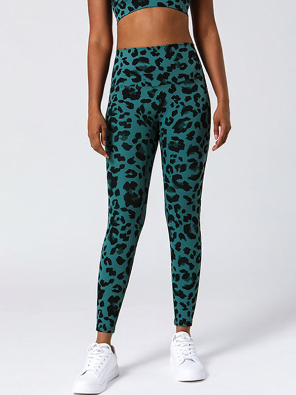 High Waist Pants Hip Lift Yoga Fitness Pants Elastic Waist Slim Ninth THE QUEEN RUNWAY