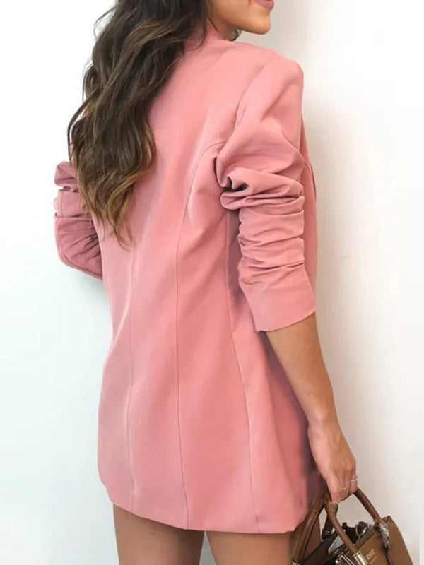 Women's fashionable temperament lapel suitTHE QUEEN RUNWAY