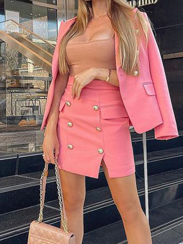 Women's fashionable temperament lapel suitTHE QUEEN RUNWAY