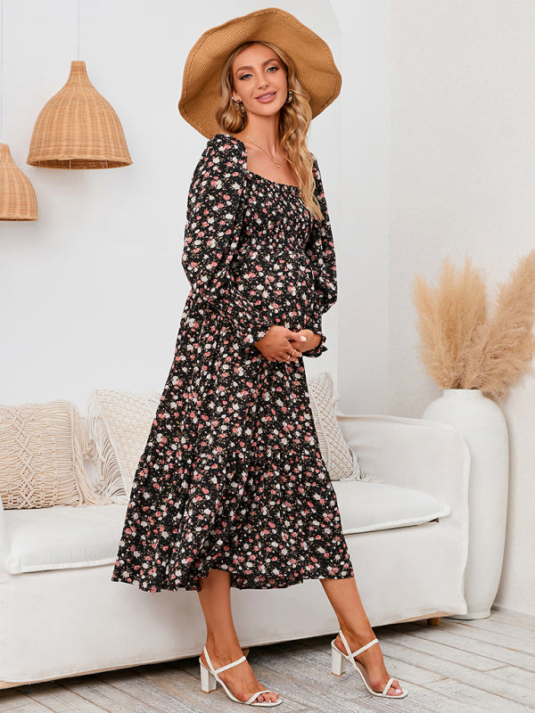 Women's chiffon dress small floral dresses - THE QUEEN RUNWAY