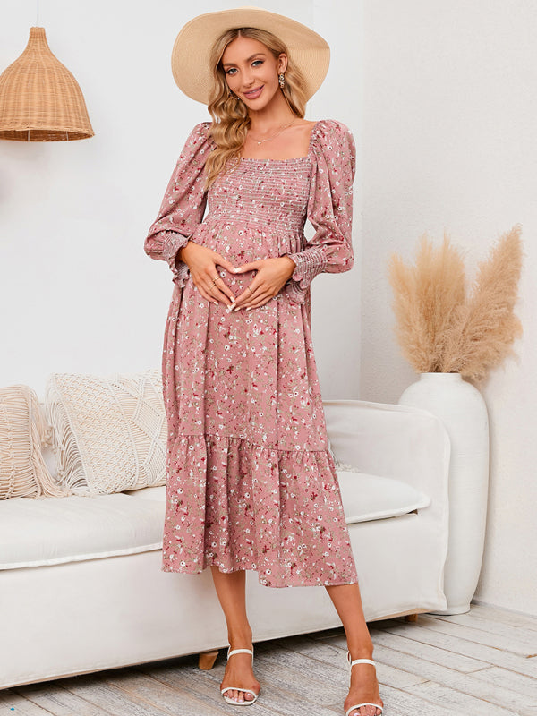 Women's chiffon dress small floral dresses - THE QUEEN RUNWAY