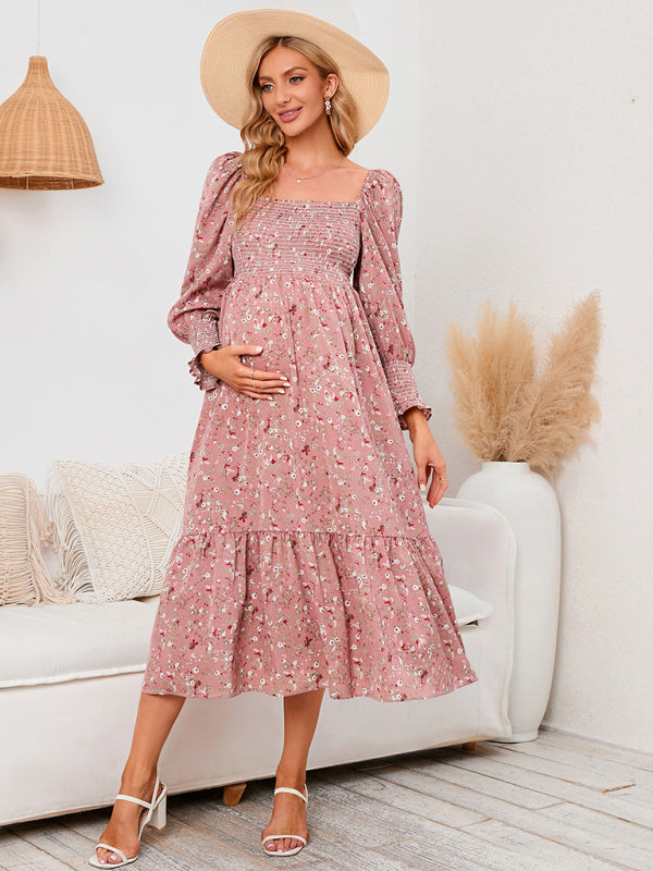 Women's chiffon dress small floral dresses - THE QUEEN RUNWAY