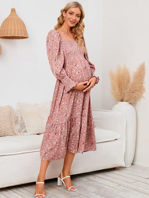 Women's chiffon dress small floral dresses - THE QUEEN RUNWAY