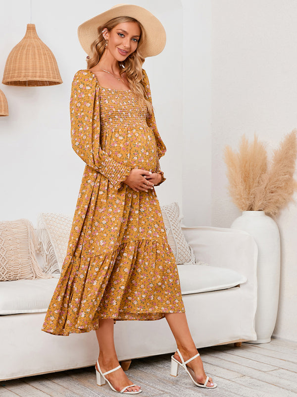 Women's chiffon dress small floral dresses - THE QUEEN RUNWAY