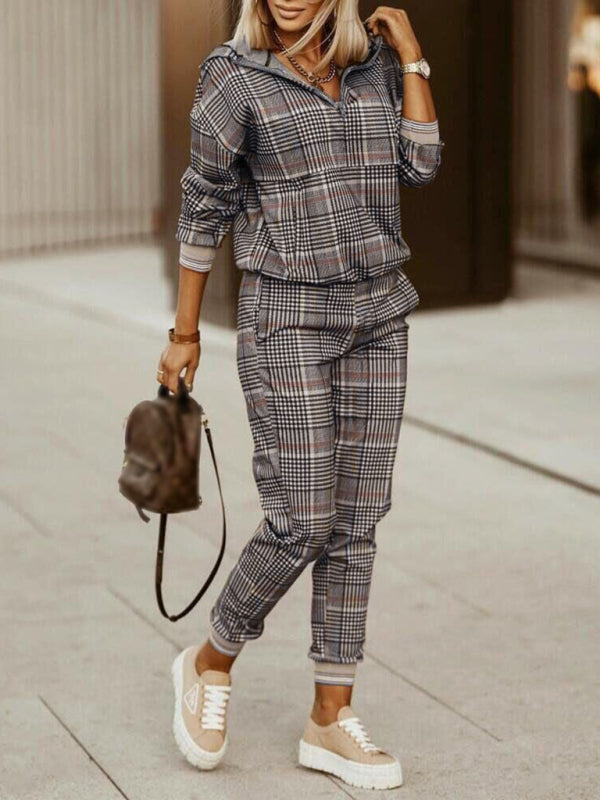 Printed long-sleeved trousers set High-quality sweater set - THE QUEEN RUNWAY