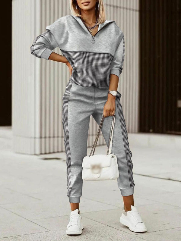 Printed long-sleeved trousers set High-quality sweater set - THE QUEEN RUNWAY