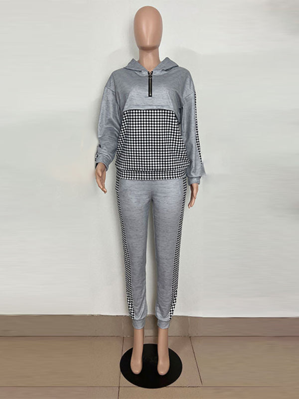 Printed long-sleeved trousers set High-quality sweater set - THE QUEEN RUNWAY
