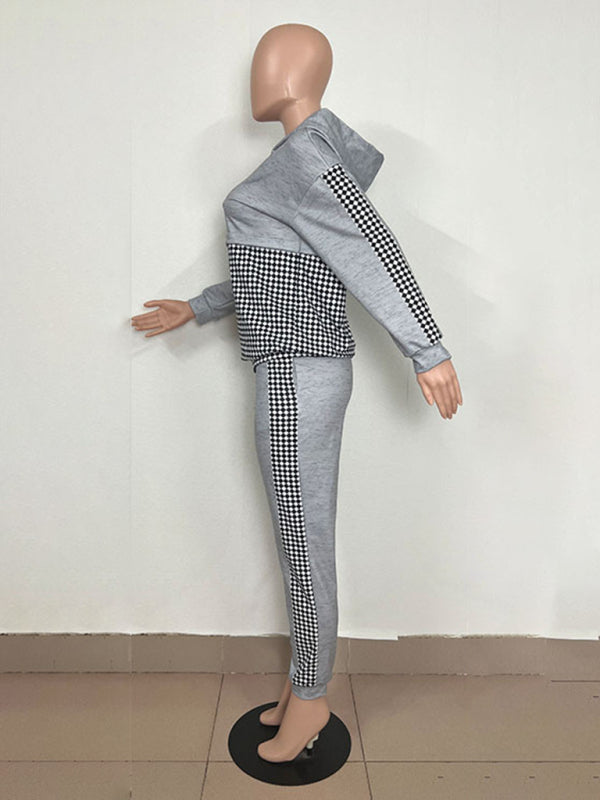 Printed long-sleeved trousers set High-quality sweater set - THE QUEEN RUNWAY