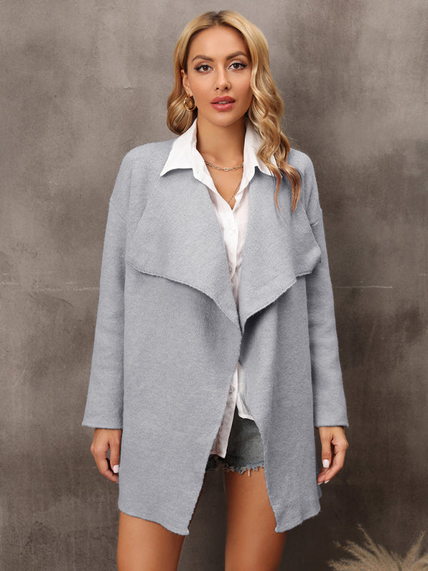 New women's long section personality fashion temperament OL Tongle knitted coat - THE QUEEN RUNWAY