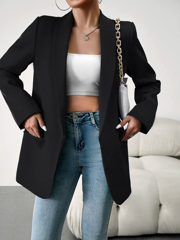 Temperament commuter lapel ladies blazer suit - THE QUEEN RUNWAY