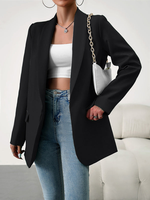 Temperament commuter lapel ladies blazer suit - THE QUEEN RUNWAY