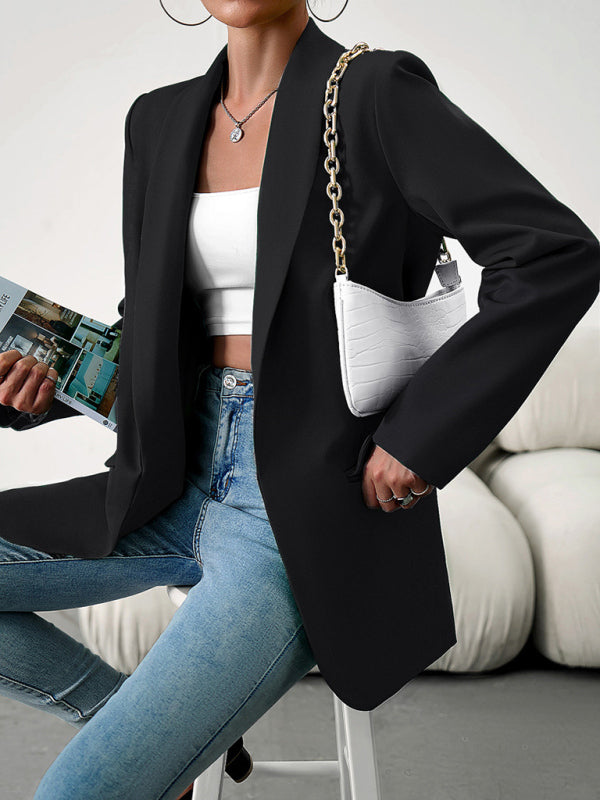 Temperament commuter lapel ladies blazer suit - THE QUEEN RUNWAY