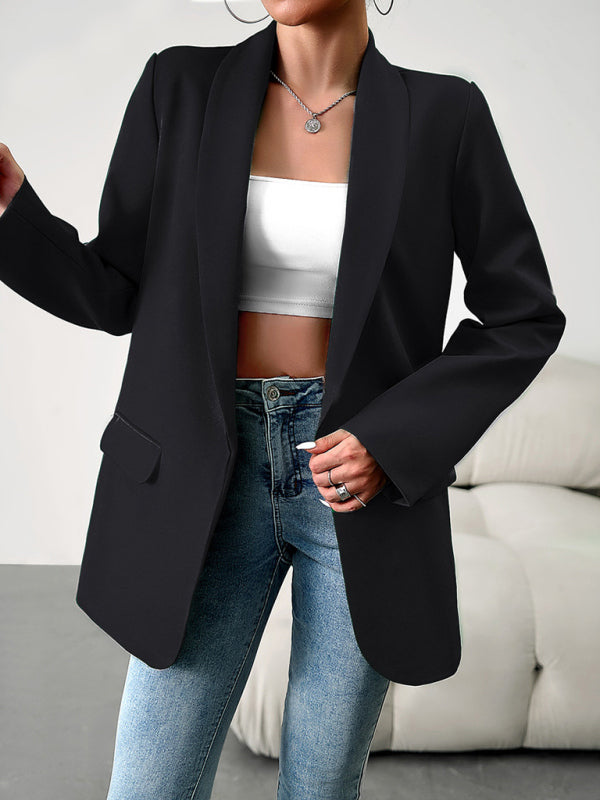 Temperament commuter lapel ladies blazer suit - THE QUEEN RUNWAY
