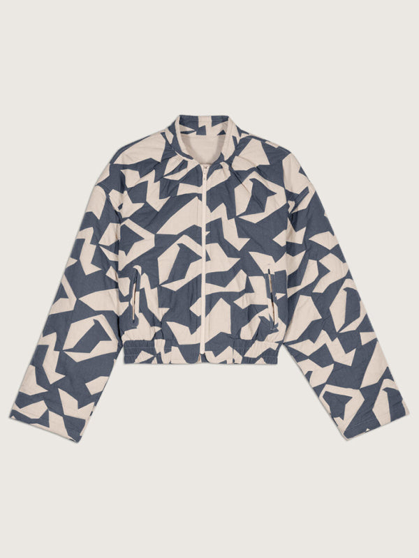 Trendy Loose Winter Print Quilted Coat - THE QUEEN RUNWAY