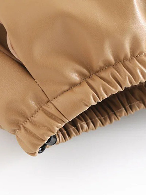 New style stand collar single breasted slim fit padded coat - THE QUEEN RUNWAY