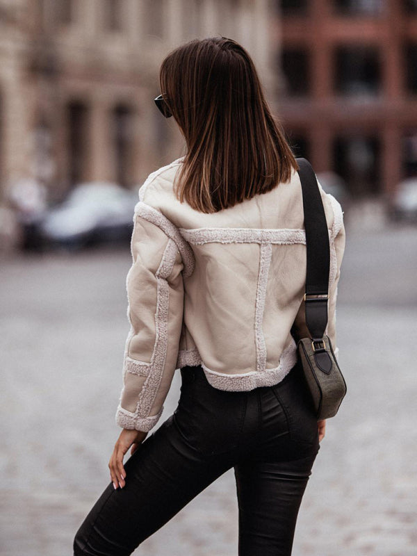 women's fashion fur long sleeve coat - THE QUEEN RUNWAY