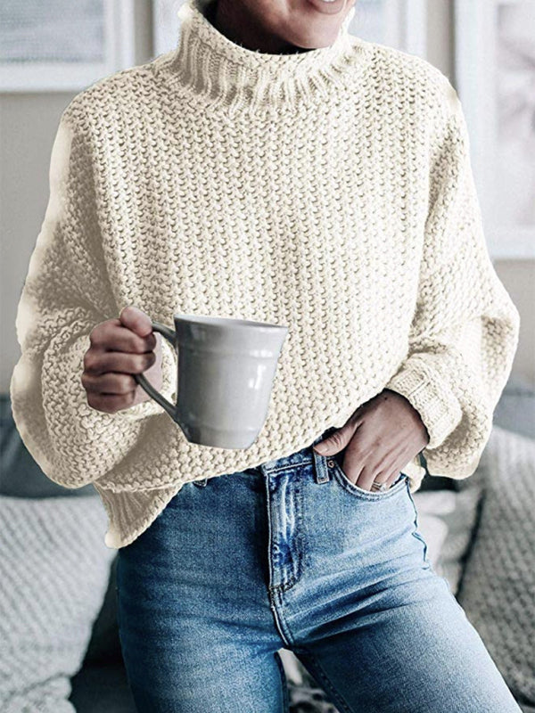 New Fashionable Contrast Color Knitted Sweater Cardigan Jacket Sweater - THE QUEEN RUNWAY