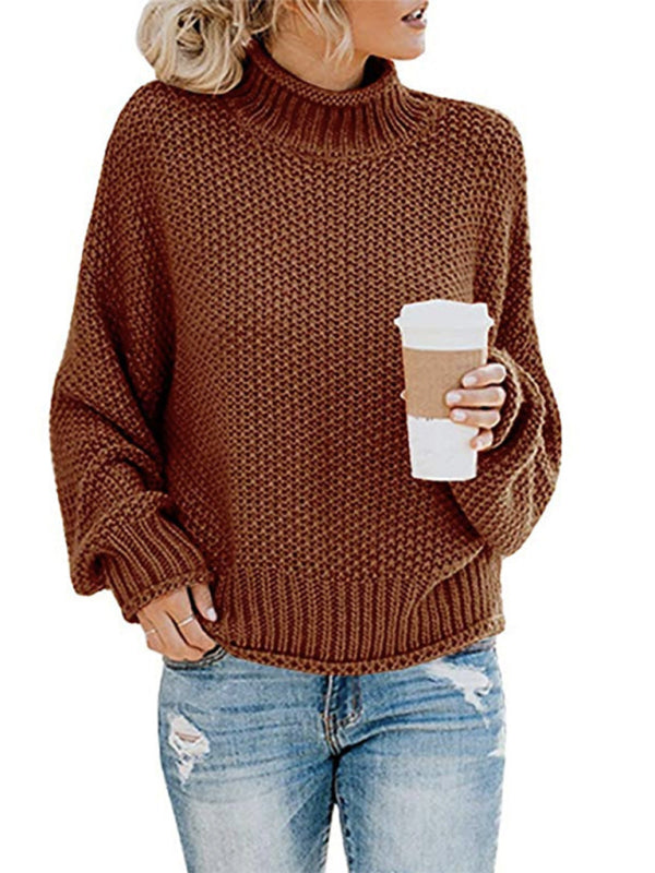 New Fashionable Contrast Color Knitted Sweater Cardigan Jacket Sweater - THE QUEEN RUNWAY