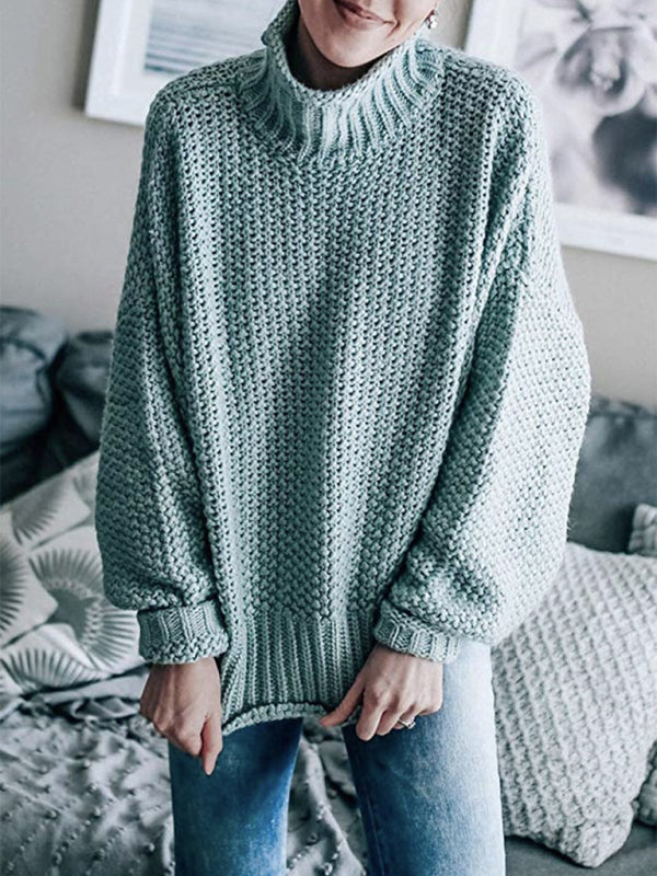 New Fashionable Contrast Color Knitted Sweater Cardigan Jacket Sweater - THE QUEEN RUNWAY