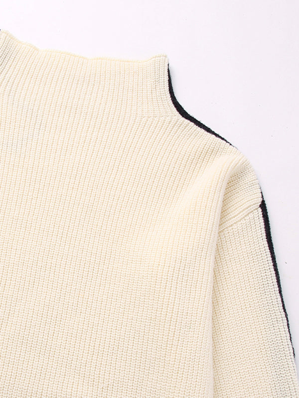 Women's new casual winter new high collar pullover sweater - THE QUEEN RUNWAY